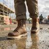 image:imageSUREWAY Mens 8 in Wedge Moc SoftSteel Toe Work Boots for MenFullGrain LeatherGoodyear WeltEHSafety Industrial Construction BootsShoes for WomenBrown Soft Toe