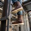 image:imageSUREWAY Mens 8 in Wedge Moc SoftSteel Toe Work Boots for MenFullGrain LeatherGoodyear WeltEHSafety Industrial Construction BootsShoes for WomenDark Brown Soft Toe