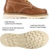image:imageSUREWAY Mens 8 in Wedge Moc SoftSteel Toe Work Boots for MenFullGrain LeatherGoodyear WeltEHSafety Industrial Construction BootsShoes for WomenTobacco Soft Toe