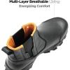 image:imageSUREWAY Mens Slip On Chelsea Work Boots for MenExtremely ComfortableThicker Genuine LeatherSuperior OilSlip Resistant Rubber SoleBlack