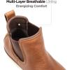 image:imageSUREWAY Mens Slip On Chlesea Work Boots for Men  Soft ToeLightweight ComfortableFull Grain LeatherSlipresistant Wedge SoleTobacco