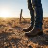 image:imageSUREWAY Mens Western Chelsea Cowboy Boots for Men Square Toe6 Inch SlipOn WorkCasualDress Boots Shoes for MenAntiquity