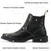 image:imageSUREWAY Mens Western Chelsea Cowboy Boots for Men Square Toe6 Inch SlipOn WorkCasualDress Boots Shoes for MenBlack