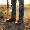 image:imageSUREWAY Mens Western Chelsea Cowboy Boots for Men Square Toe6 Inch SlipOn WorkCasualDress Boots Shoes for MenBrown