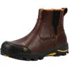image:imageSUREWAY Mens Slip On Chelsea Work Boots for MenExtremely ComfortableThicker Genuine LeatherSuperior OilSlip Resistant Rubber SoleDk Brown
