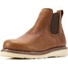 image:imageSUREWAY Mens Slip On Chlesea Work Boots for Men  Soft ToeLightweight ComfortableFull Grain LeatherSlipresistant Wedge SoleTobacco