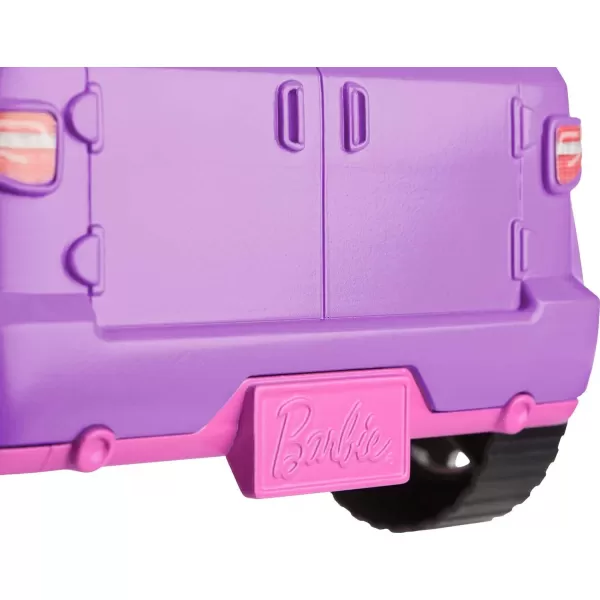 Barbie Toy Car DollSized SUV Purple OffRoad Vehicle with 2 Pink Seats ampamp Treaded Rolling WheelsMulticolor