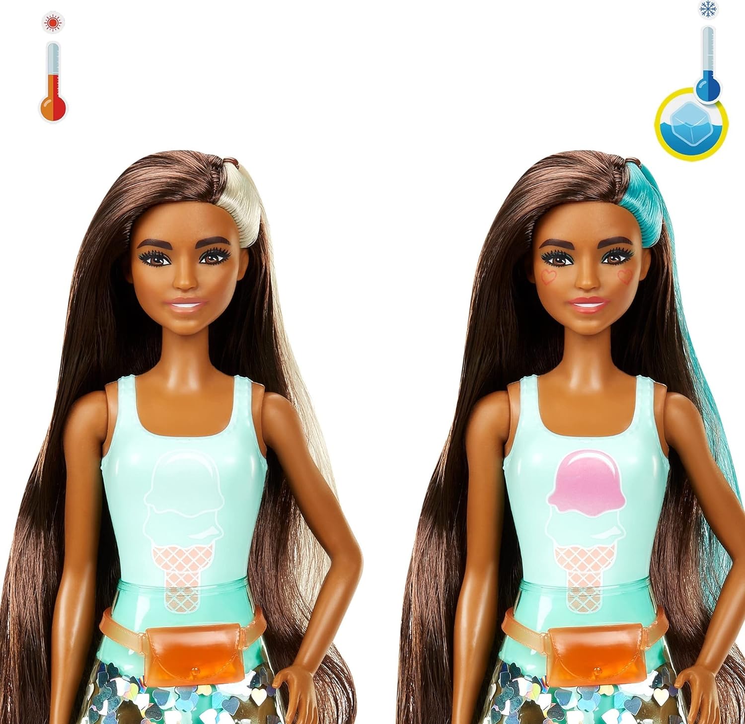 Barbie Color Reveal Doll with 7 Surprises Color Change and Accessories Ice Cream Series styles may varyBarbie Color Reveal Doll with 7 Surprises Color Change and Accessories Ice Cream Series styles may vary