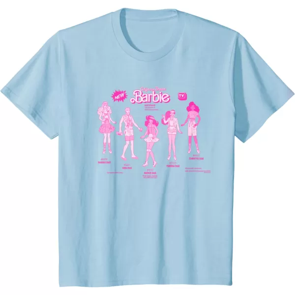 Barbie  California Dream Barbie  Friends TShirtBaby Blue