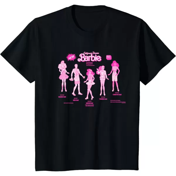 Barbie  California Dream Barbie  Friends TShirtBlack