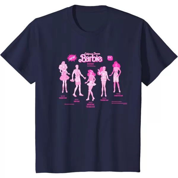 Barbie  California Dream Barbie  Friends TShirtNavy Blue