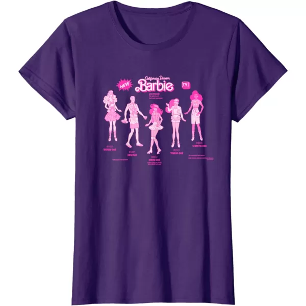 Barbie  California Dream Barbie  Friends TShirtPurple