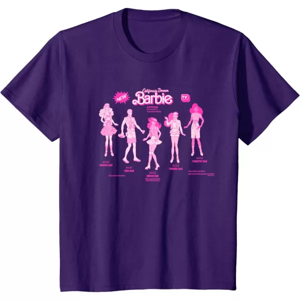 Barbie  California Dream Barbie  Friends TShirtPurple