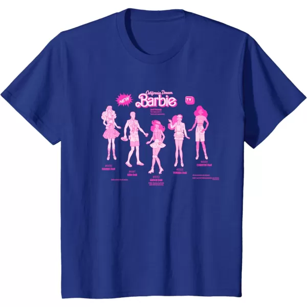 Barbie  California Dream Barbie  Friends TShirtRoyal Blue