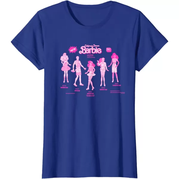 Barbie  California Dream Barbie  Friends TShirtRoyal Blue