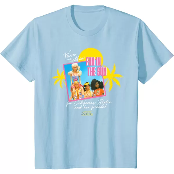 Barbie  Fun in the Sun TShirtBaby Blue