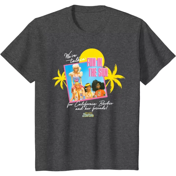 Barbie  Fun in the Sun TShirtDark Heather Grey