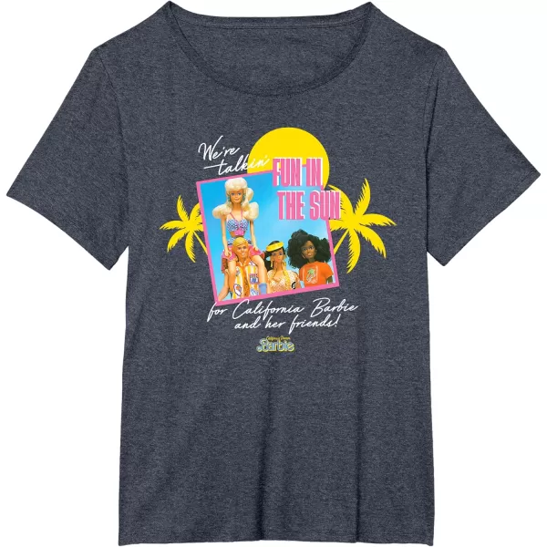 Barbie  Fun in the Sun TShirtHeather Blue
