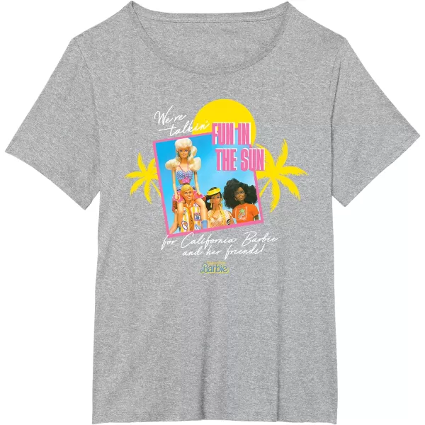 Barbie  Fun in the Sun TShirtHeather Grey