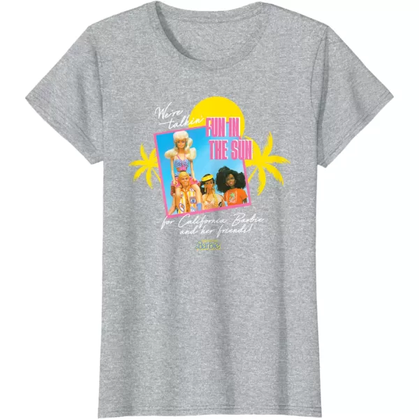 Barbie  Fun in the Sun TShirtHeather Grey