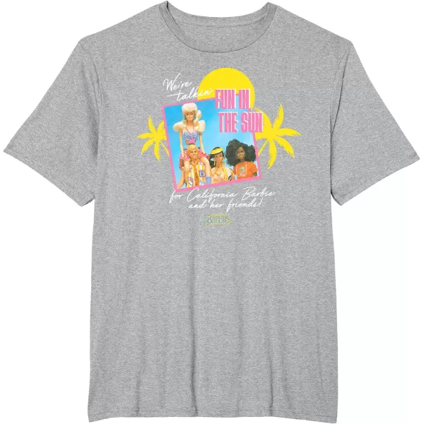 Barbie  Fun in the Sun TShirtHeather Grey