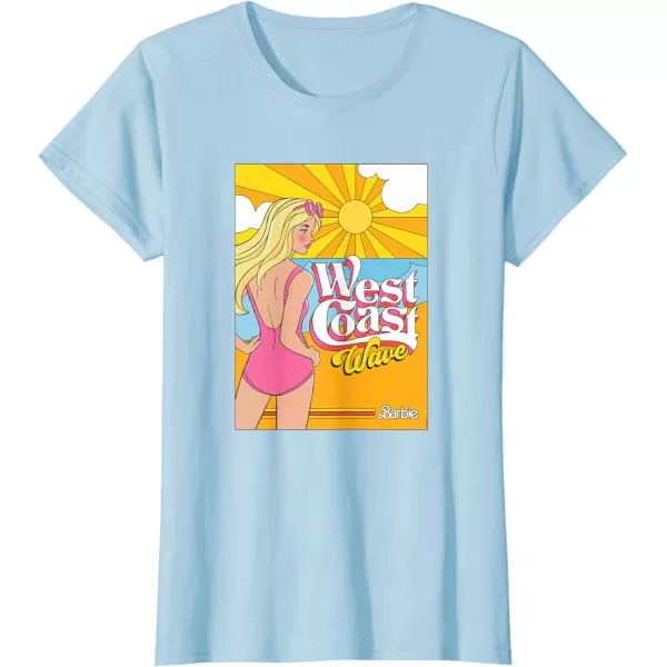 Barbie  West Coast Wave Sunset TShirtBaby Blue