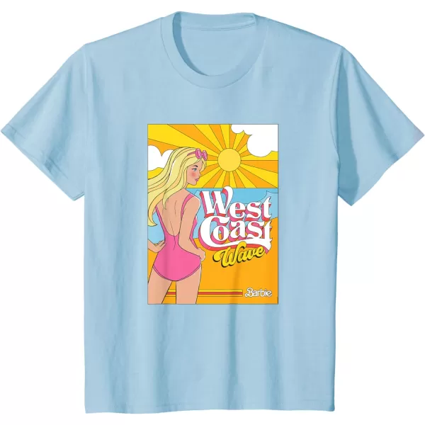 Barbie  West Coast Wave Sunset TShirtBaby Blue