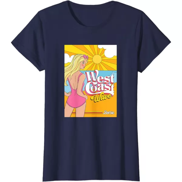 Barbie  West Coast Wave Sunset TShirtNavy Blue