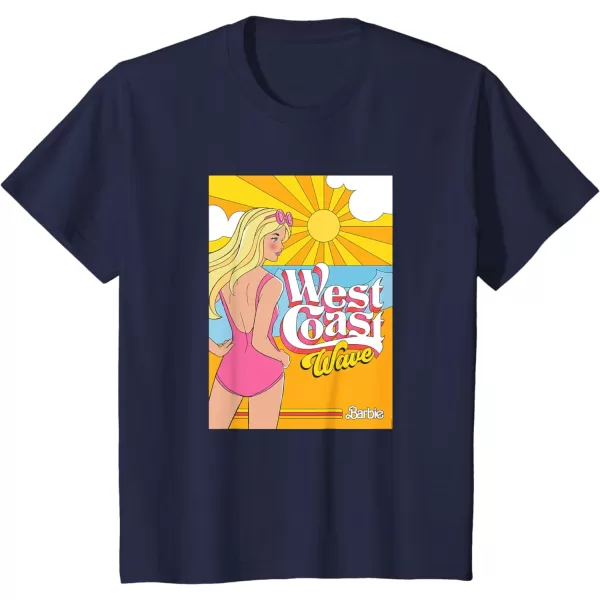 Barbie  West Coast Wave Sunset TShirtNavy Blue