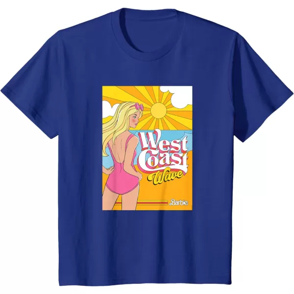 Barbie  West Coast Wave Sunset TShirtRoyal Blue