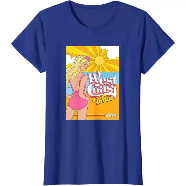 Barbie  West Coast Wave Sunset TShirtRoyal Blue