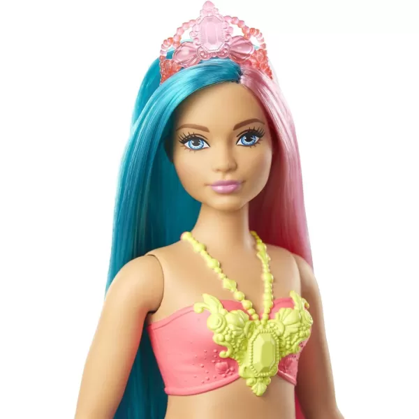 Barbie Dreamtopia Mermaid Doll 12inch Teal and Pink Hair with Tiara Gift for 3 to 7 Year OldsBarbie Dreamtopia Mermaid Doll 12inch Teal and Pink Hair with Tiara Gift for 3 to 7 Year Olds