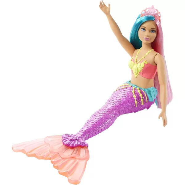 Barbie Dreamtopia Mermaid Doll 12inch Teal and Pink Hair with Tiara Gift for 3 to 7 Year OldsBarbie Dreamtopia Mermaid Doll 12inch Teal and Pink Hair with Tiara Gift for 3 to 7 Year Olds