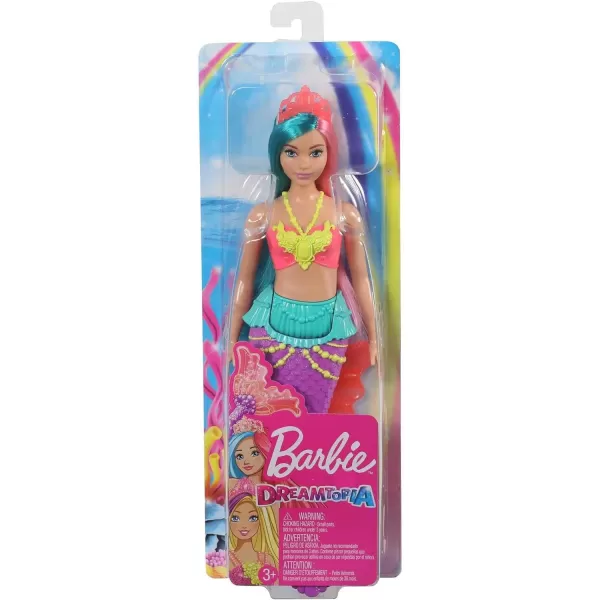 Barbie Dreamtopia Mermaid Doll 12inch Teal and Pink Hair with Tiara Gift for 3 to 7 Year OldsBarbie Dreamtopia Mermaid Doll 12inch Teal and Pink Hair with Tiara Gift for 3 to 7 Year Olds