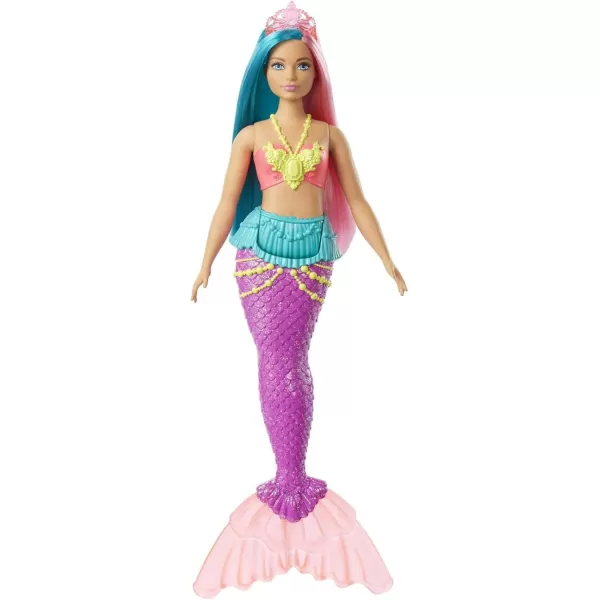 Barbie Dreamtopia Mermaid Doll 12inch Teal and Pink Hair with Tiara Gift for 3 to 7 Year OldsBarbie Dreamtopia Mermaid Doll 12inch Teal and Pink Hair with Tiara Gift for 3 to 7 Year Olds