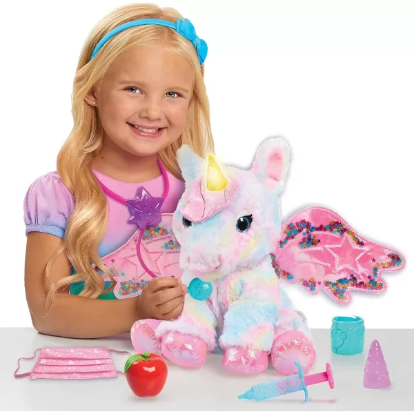 Barbie Dreamtopia Unicorn Doctor Interactive Lights and Sounds Plush with Backpack Kids Toys for Ages 3 Up by Just PlayBarbie Dreamtopia Unicorn Doctor Interactive Lights and Sounds Plush with Backpack Kids Toys for Ages 3 Up by Just Play