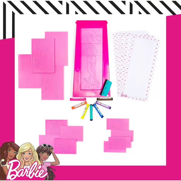 Barbie Fashion Plates All in One Studio Sketch Design Activity Set  Fashion Design Kit for Kids Ages 6 and UpBarbie Fashion Plates All in One Studio Sketch Design Activity Set  Fashion Design Kit for Kids Ages 6 and Up