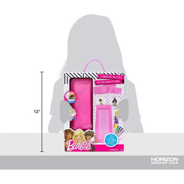 Barbie Fashion Plates All in One Studio Sketch Design Activity Set  Fashion Design Kit for Kids Ages 6 and UpBarbie Fashion Plates All in One Studio Sketch Design Activity Set  Fashion Design Kit for Kids Ages 6 and Up