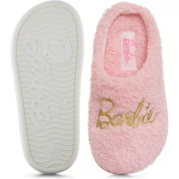 Barbie Kids Slippers Gifts for Girls Extra Cozy Fuzzy House Slippers Slip OnPink