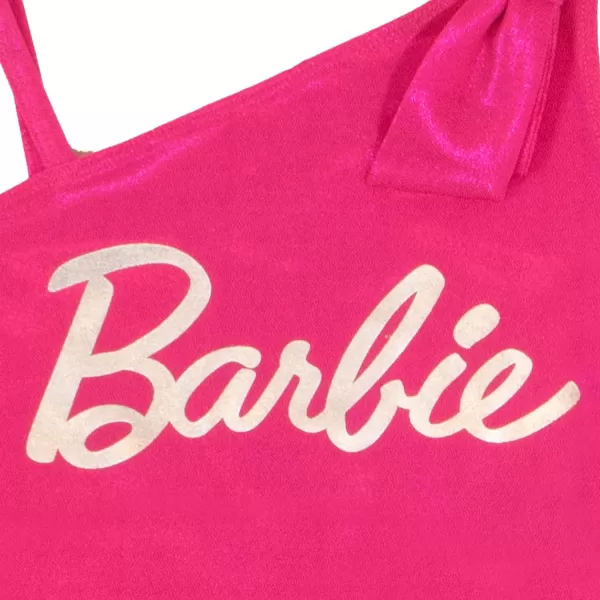 Barbie Logo Sparkling Girls One Piece Swimsuit Girls SwimwearFuschia