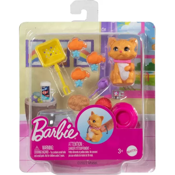 Barbie Pets and Accessories Interactive Bunny Playset with Moving Nose and Ears 9 AnimalThemed PiecesMulticolor