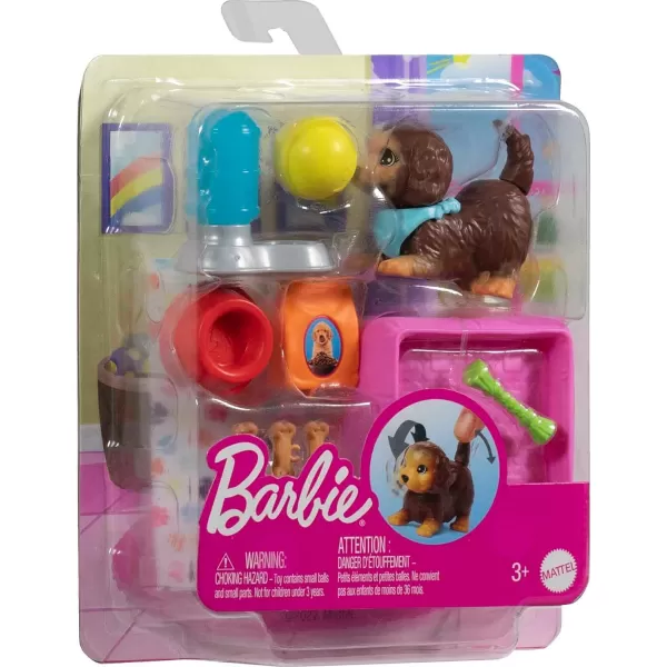 Barbie Pets and Accessories Interactive Bunny Playset with Moving Nose and Ears 9 AnimalThemed PiecesMulticolor