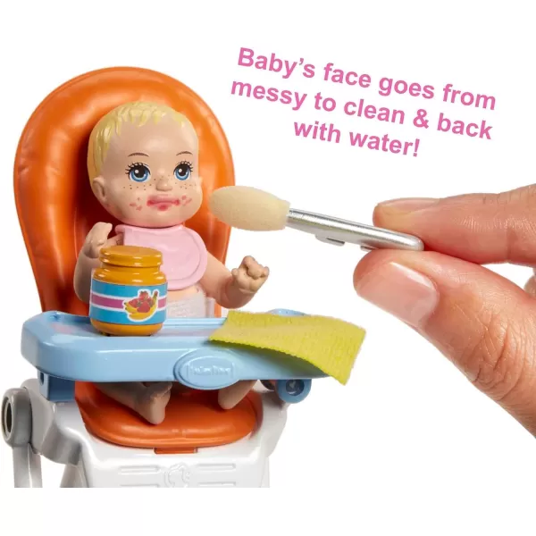 Barbie Skipper Babysitters Inc Dolls amp Playset Nap N Nurture Nursery Skipper Doll Baby Doll Crib amp 10 Accessories Working BouncerHighchair amp Cot