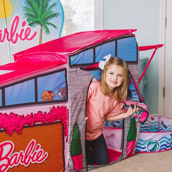 Sunny Days Entertainment Barbie Dreamhouse Pop Up Tent  Over 7 Feet Long  Includes Ball Pit and 20 Play BallsSunny Days Entertainment Barbie Dreamhouse Pop Up Tent  Over 7 Feet Long  Includes Ball Pit and 20 Play Balls