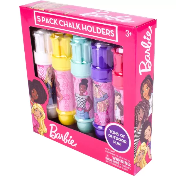 Sunny Days Entertainment Barbie Jumbo Chalk Holders  5 Chalk Sticks with Holders for Kids  Barbie Outdoor ToysSunny Days Entertainment Barbie Jumbo Chalk Holders  5 Chalk Sticks with Holders for Kids  Barbie Outdoor Toys