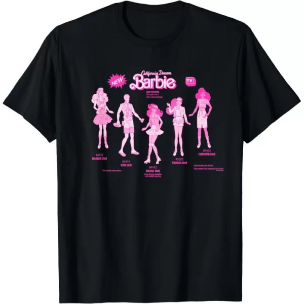 Barbie  California Dream Barbie  Friends TShirtBlack