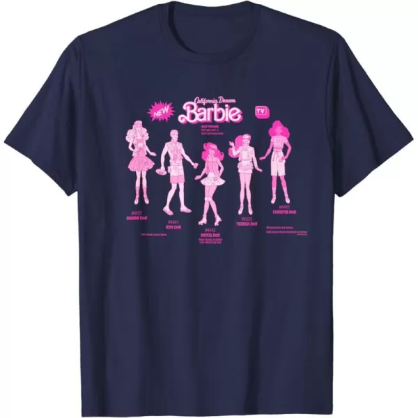 Barbie  California Dream Barbie  Friends TShirtNavy Blue