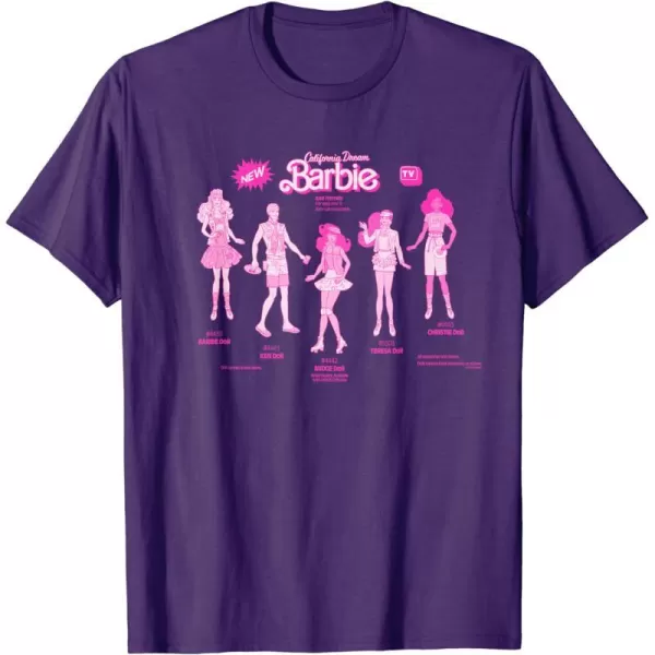 Barbie  California Dream Barbie  Friends TShirtPurple