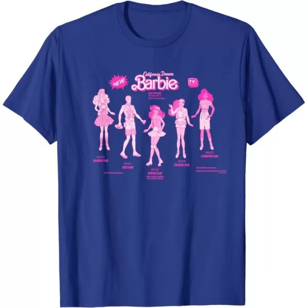 Barbie  California Dream Barbie  Friends TShirtRoyal Blue