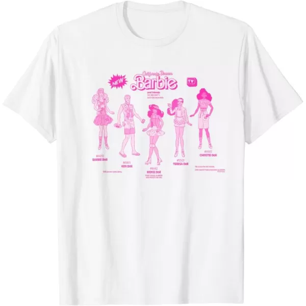 Barbie  California Dream Barbie  Friends TShirtWhite